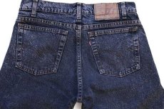 画像5: 80s USA製 Levi'sリーバイス 505 ケミカルウォッシュ カラーデニムパンツ 後染め 紺 w31★アシッド (5)