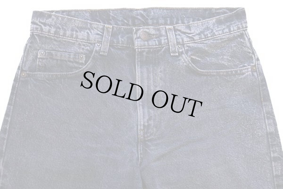 画像4: 80s USA製 Levi'sリーバイス 505 ケミカルウォッシュ カラーデニムパンツ 後染め 紺 w31★アシッド (4)