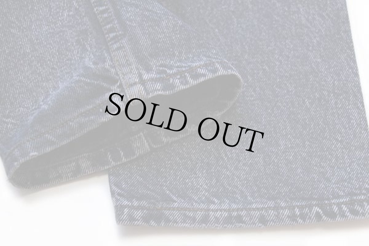 画像8: 80s USA製 Levi'sリーバイス 505 ケミカルウォッシュ カラーデニムパンツ 後染め 紺 w31★アシッド (8)