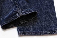 画像8: 80s USA製 Levi'sリーバイス 505 ケミカルウォッシュ カラーデニムパンツ 後染め 紺 w31★アシッド (8)