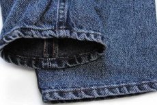 画像9: 90s USA製 Levi'sリーバイス 550 ケミカルウォッシュ カラーデニムパンツ 紺 w34 L32★アシッド (9)