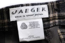 画像3: 90s 英国製 JAEGER タータンチェック ステッチ装飾 ウールスカート 12 (3)
