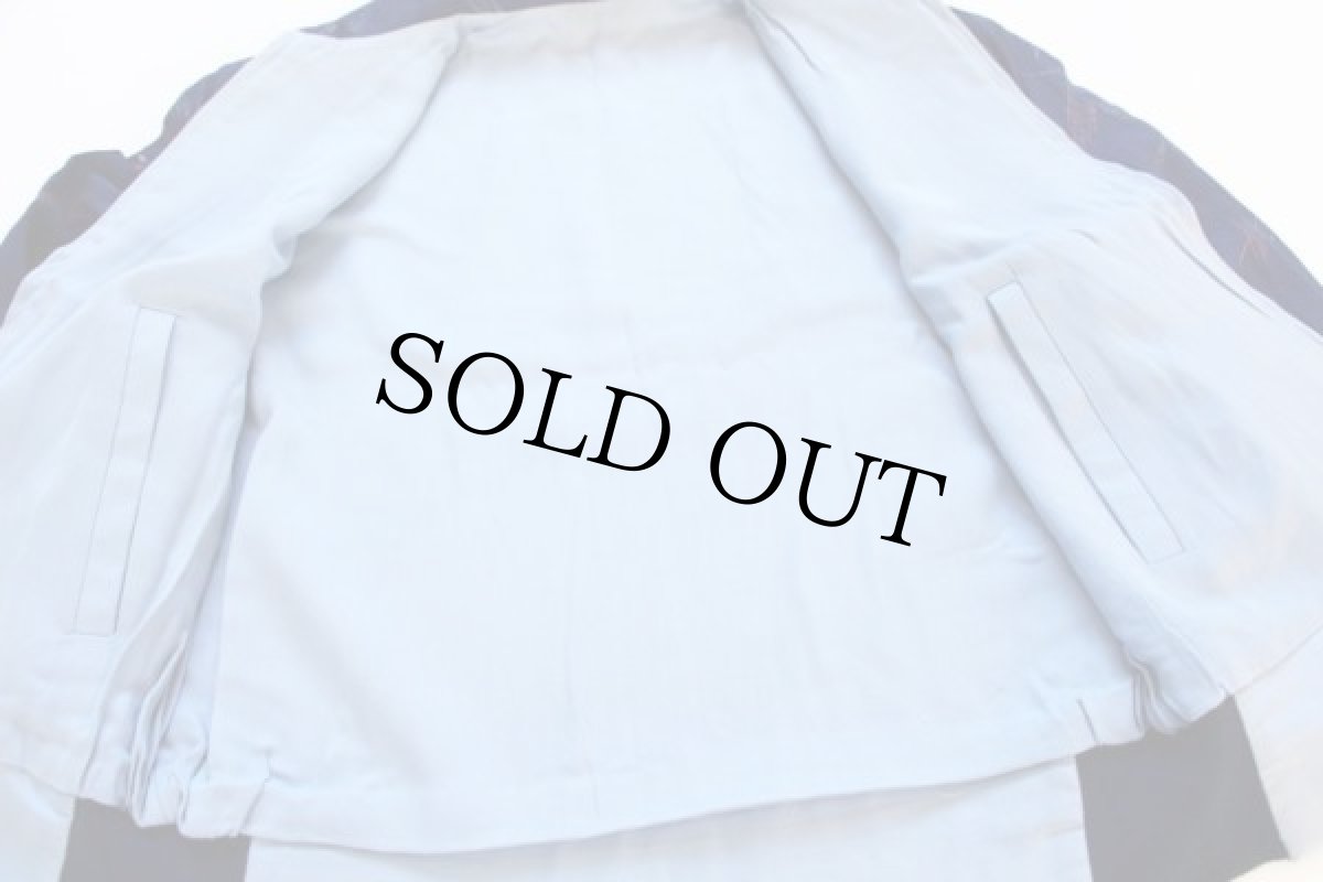 画像8: 50s カスリ柄 リバーシブル ギャバジャン 42★ギャバジン (8)