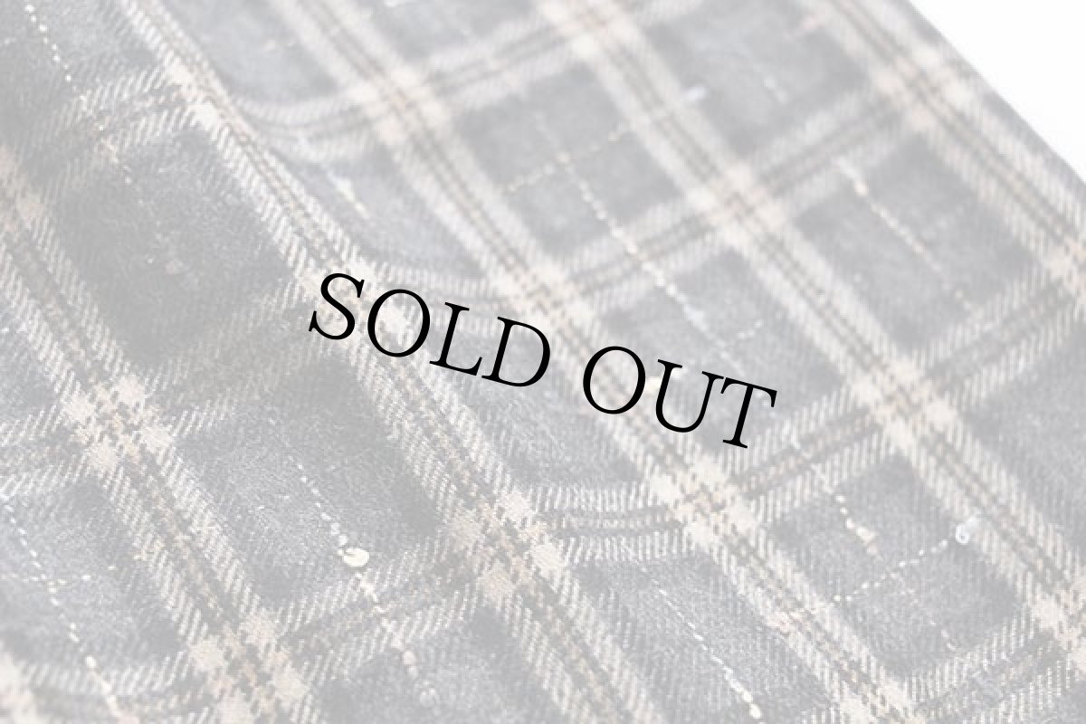 画像4: 90s 英国製 JAEGER タータンチェック ステッチ装飾 ウールスカート 12 (4)