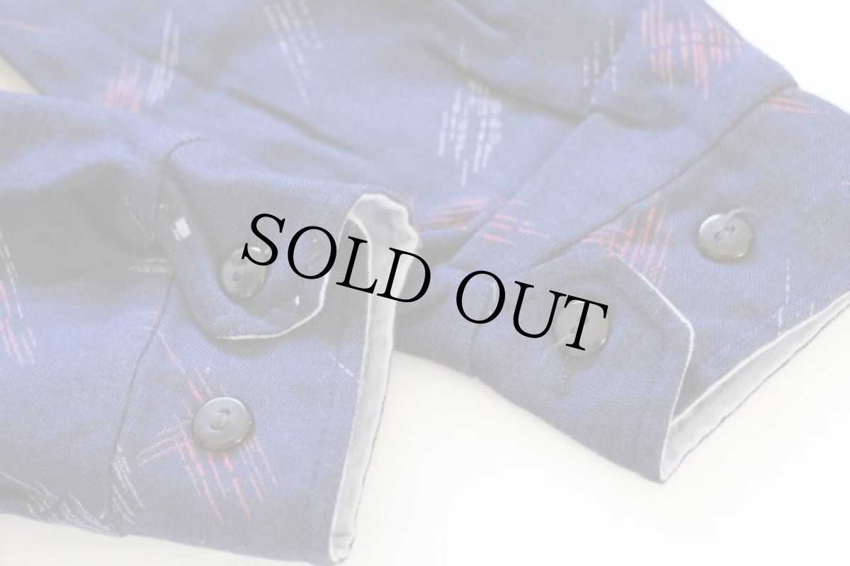 画像6: 50s カスリ柄 リバーシブル ギャバジャン 42★ギャバジン (6)