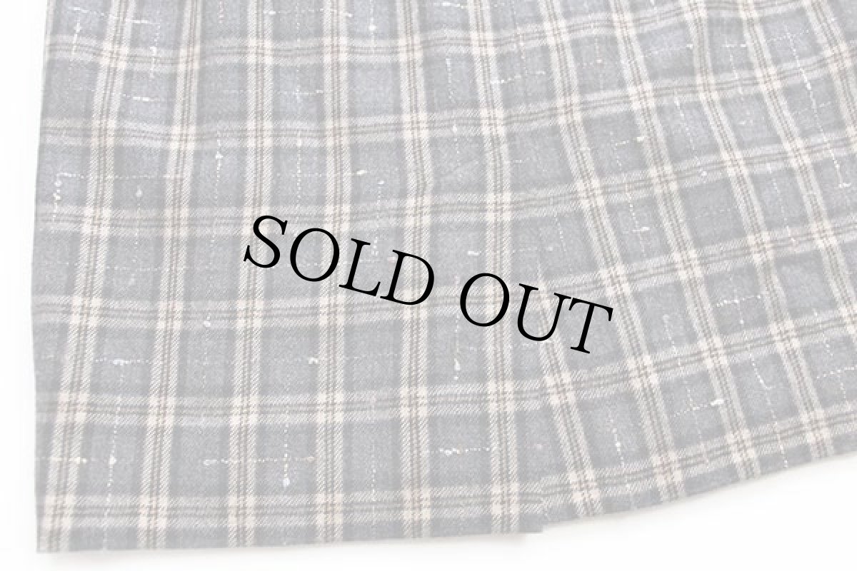 画像6: 90s 英国製 JAEGER タータンチェック ステッチ装飾 ウールスカート 12 (6)