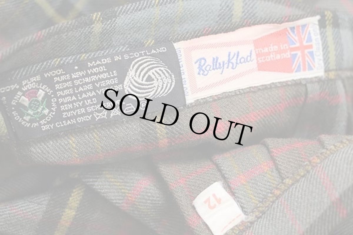 画像4: ビンテージ スコットランド製 Rally Klad タータンチェック ウール キルトスカート 12 (4)