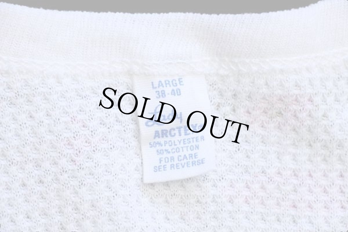 画像4: 70s USA製 ARCTEX フラワー 総柄 サーマルシャツ L (4)