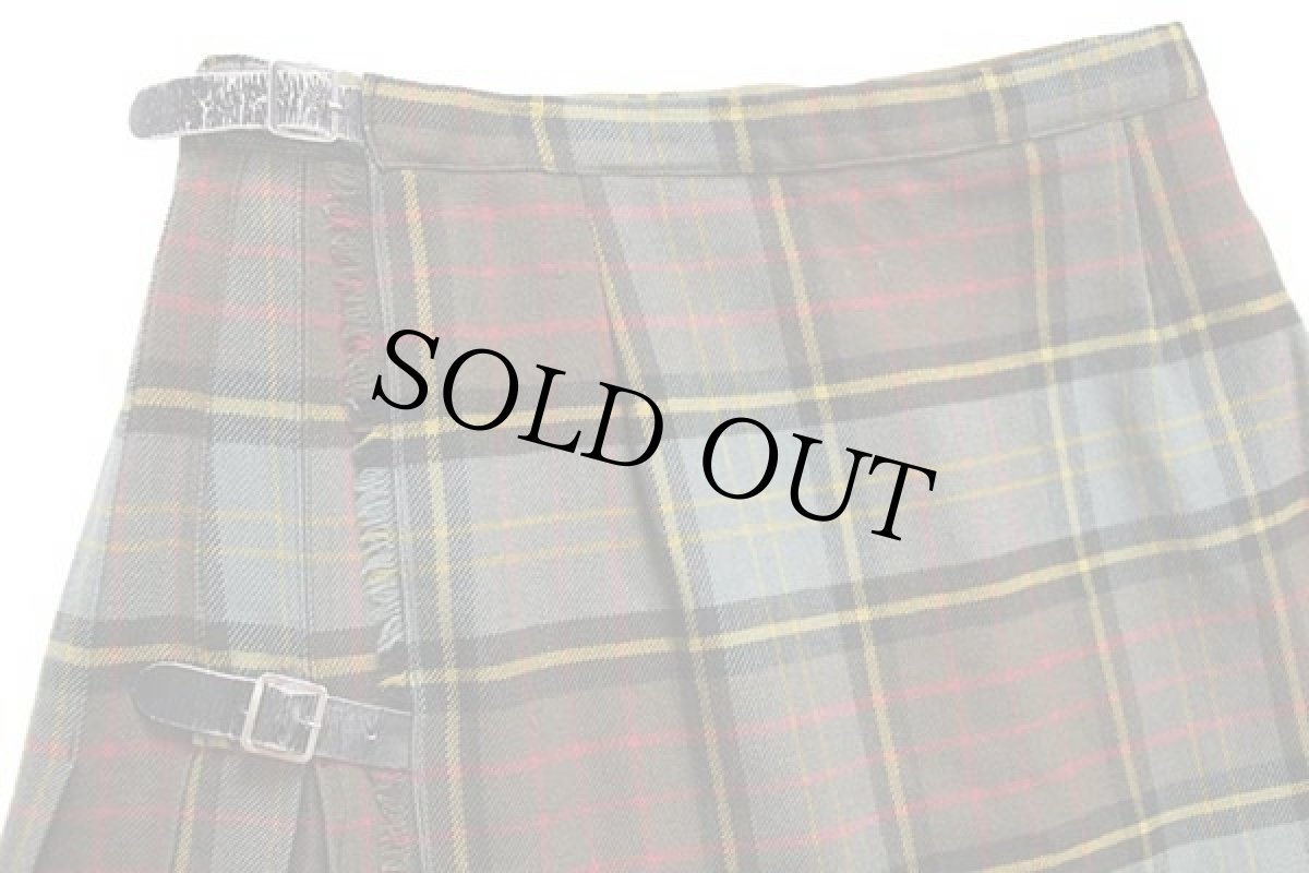 画像3: ビンテージ スコットランド製 Rally Klad タータンチェック ウール キルトスカート 12 (3)