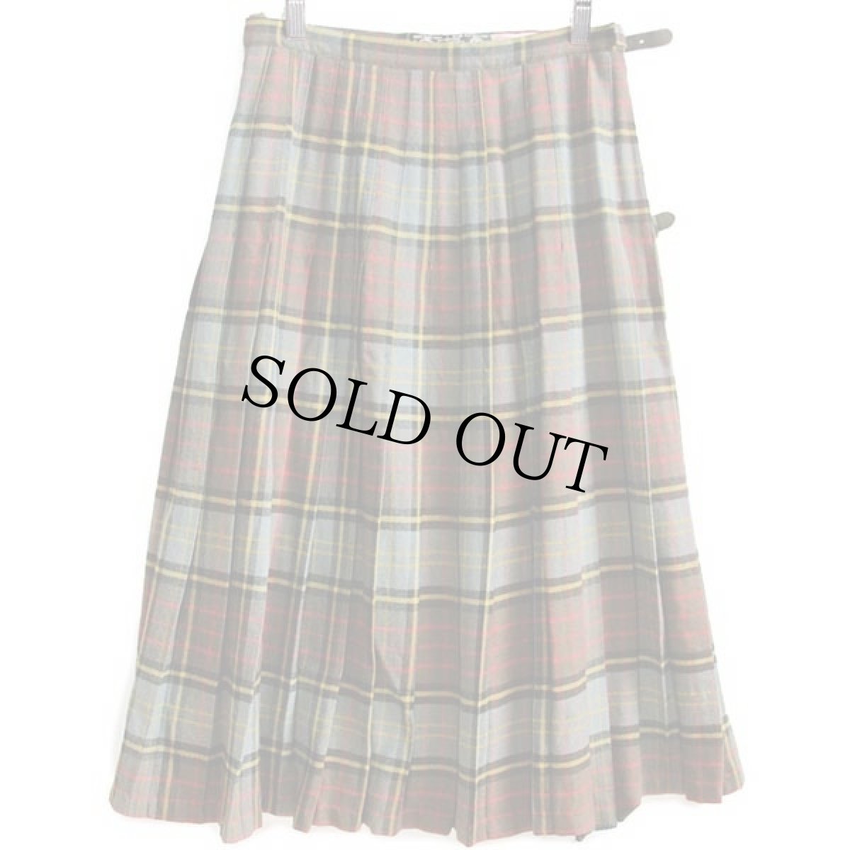 画像2: ビンテージ スコットランド製 Rally Klad タータンチェック ウール キルトスカート 12 (2)