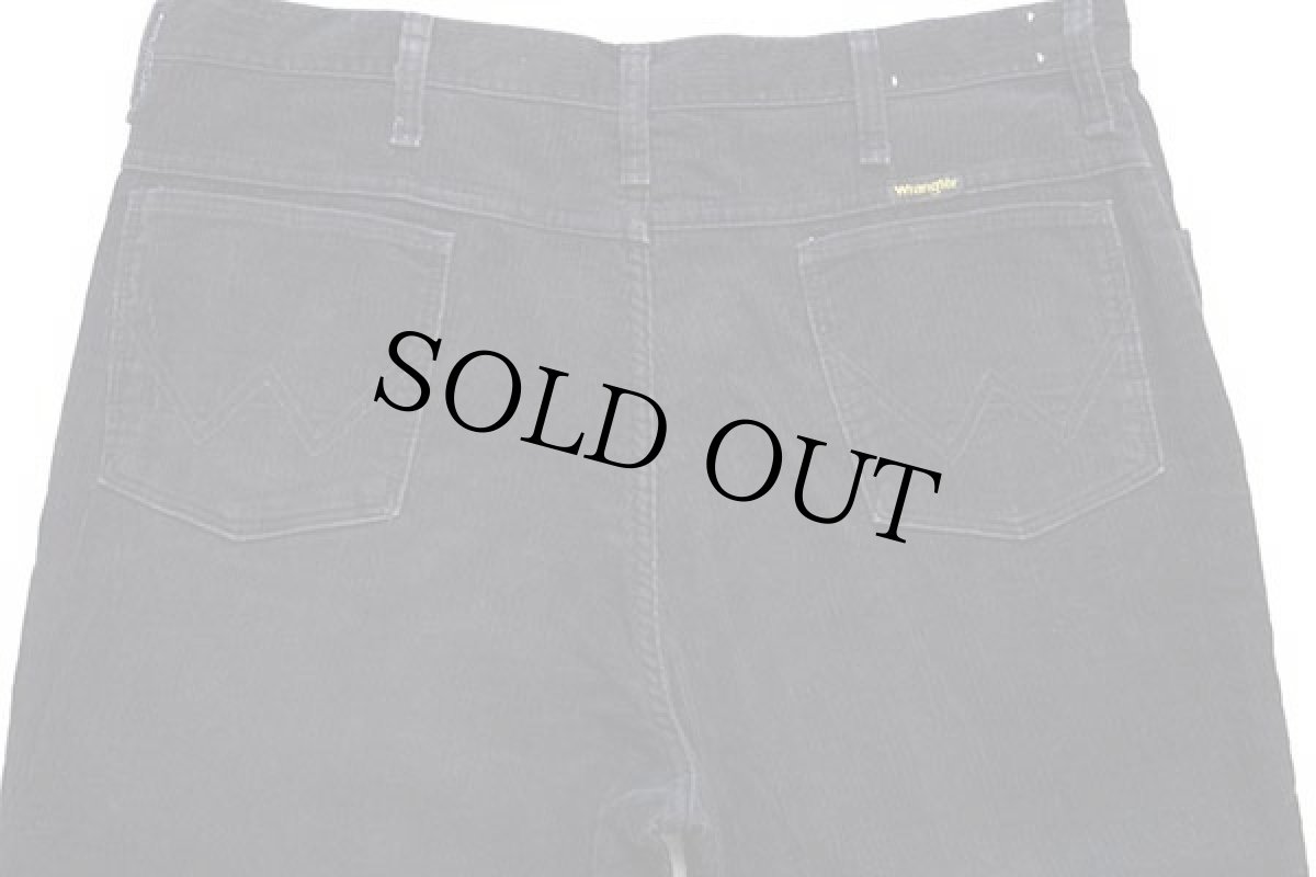 画像5: 80s USA製 Wranglerラングラー 82665 コーデュロイパンツ 黒 w38 (5)