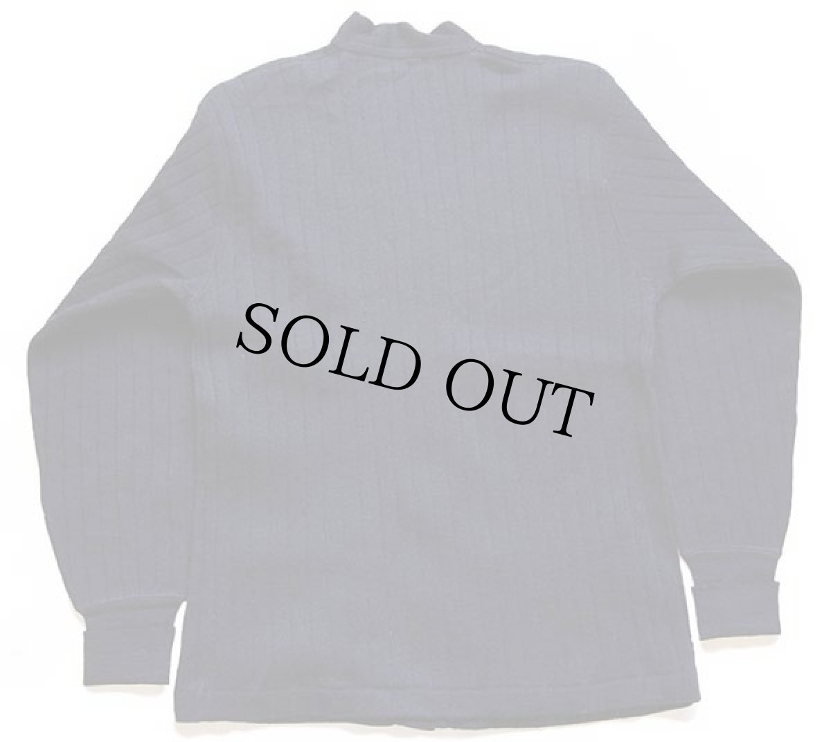 画像2: 40s Highland パチポケ 針抜き ウールニット ワークカーディガン 紺 (2)