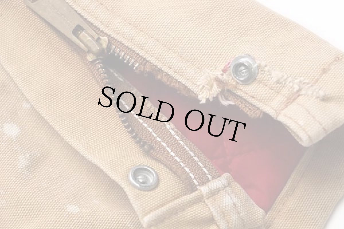 画像11: 90s carharttカーハート キルティングライナー ダック地 オールインワン 茶★つなぎ (11)