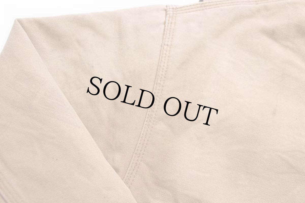 画像9: 90s carharttカーハート キルティングライナー ダック地 オールインワン 茶★つなぎ (9)