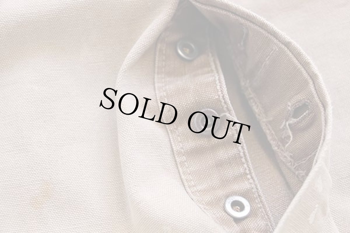 画像6: 70s USA製 carharttカーハート ペンキ飛び 山ポケ ダック地 ダブルニー オーバーオール ボロ 茶 フェード (6)