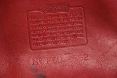 画像4: USA製 COACH オールド コーチ 巾着 レザー ショルダーバッグ 赤★9952 (4)