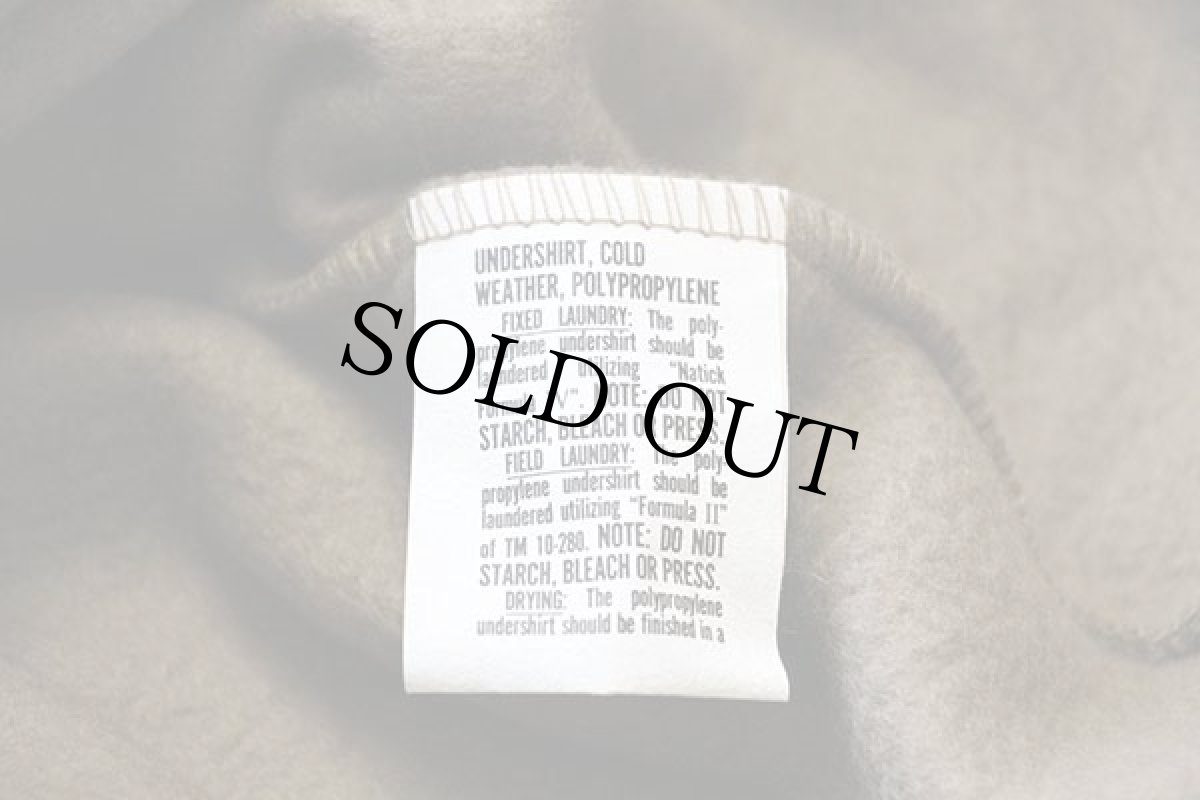 画像5: 90s 米軍 ハイネック フリーダムスリーブ 裏起毛 アンダーシャツ コヨーテブラウン XL (5)