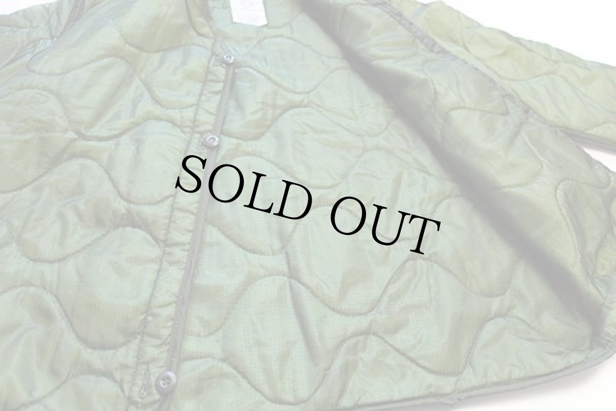 画像5: 80s 米軍 U.S.ARMY M-65 フィールドジャケット ツートン ナイロン キルティングライナー オリーブ S (5)