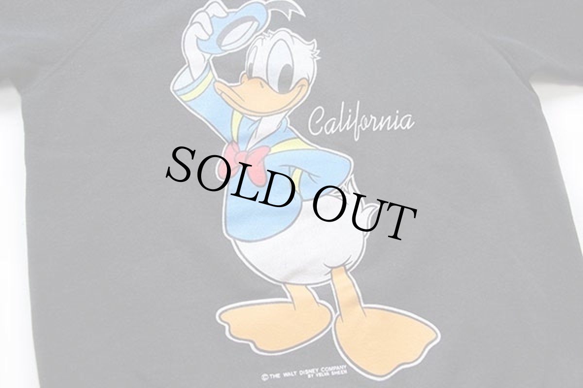 画像3: 90s Hanes DISNEYディズニー ドナルドダック スウェット 黒 M (3)