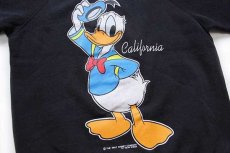 画像3: 90s Hanes DISNEYディズニー ドナルドダック スウェット 黒 M (3)