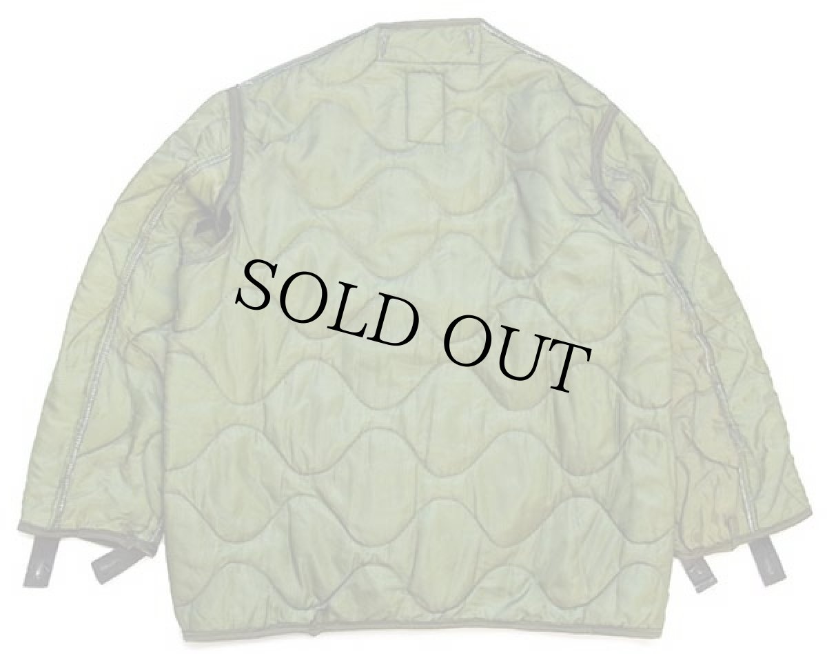 画像2: 80s 米軍 U.S.ARMY M-65 フィールドジャケット ツートン ナイロン キルティングライナー オリーブ S (2)