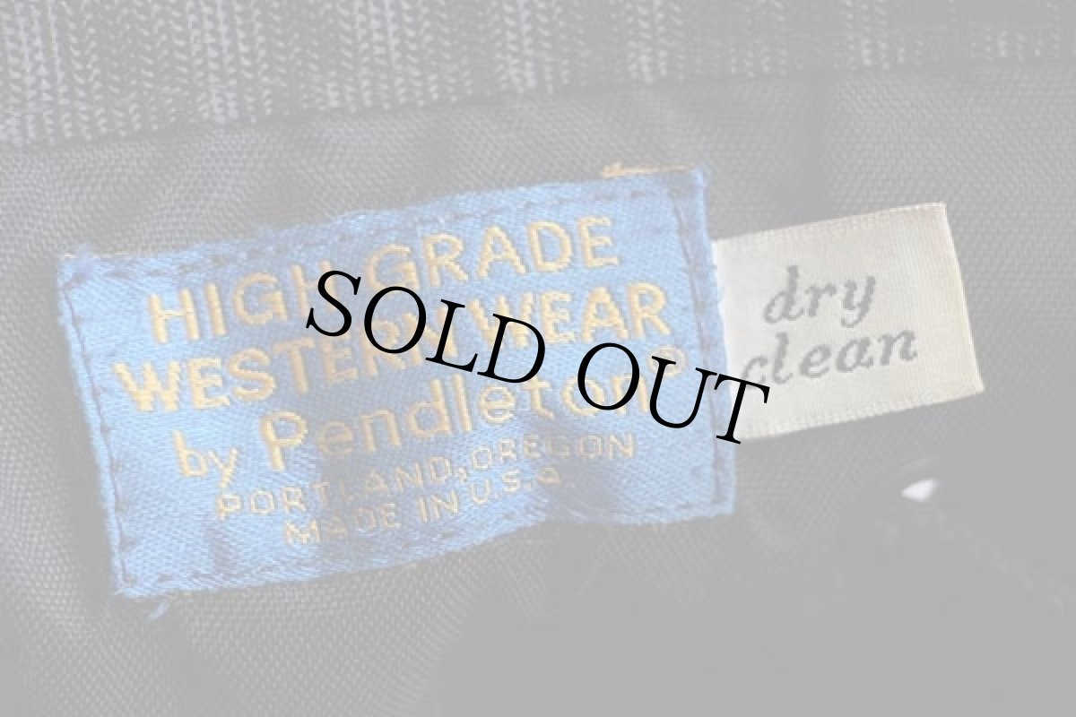 画像4: 80s USA製 PENDLETONペンドルトン ネイティブ柄 ボトムレザー ウール ブランケット ワンショルダーバッグ (4)