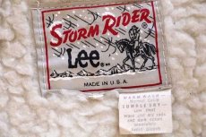 画像4: 70s USA製 Leeリー STORM RIDERストームライダー ボアライナー デニム ランチコート L (4)