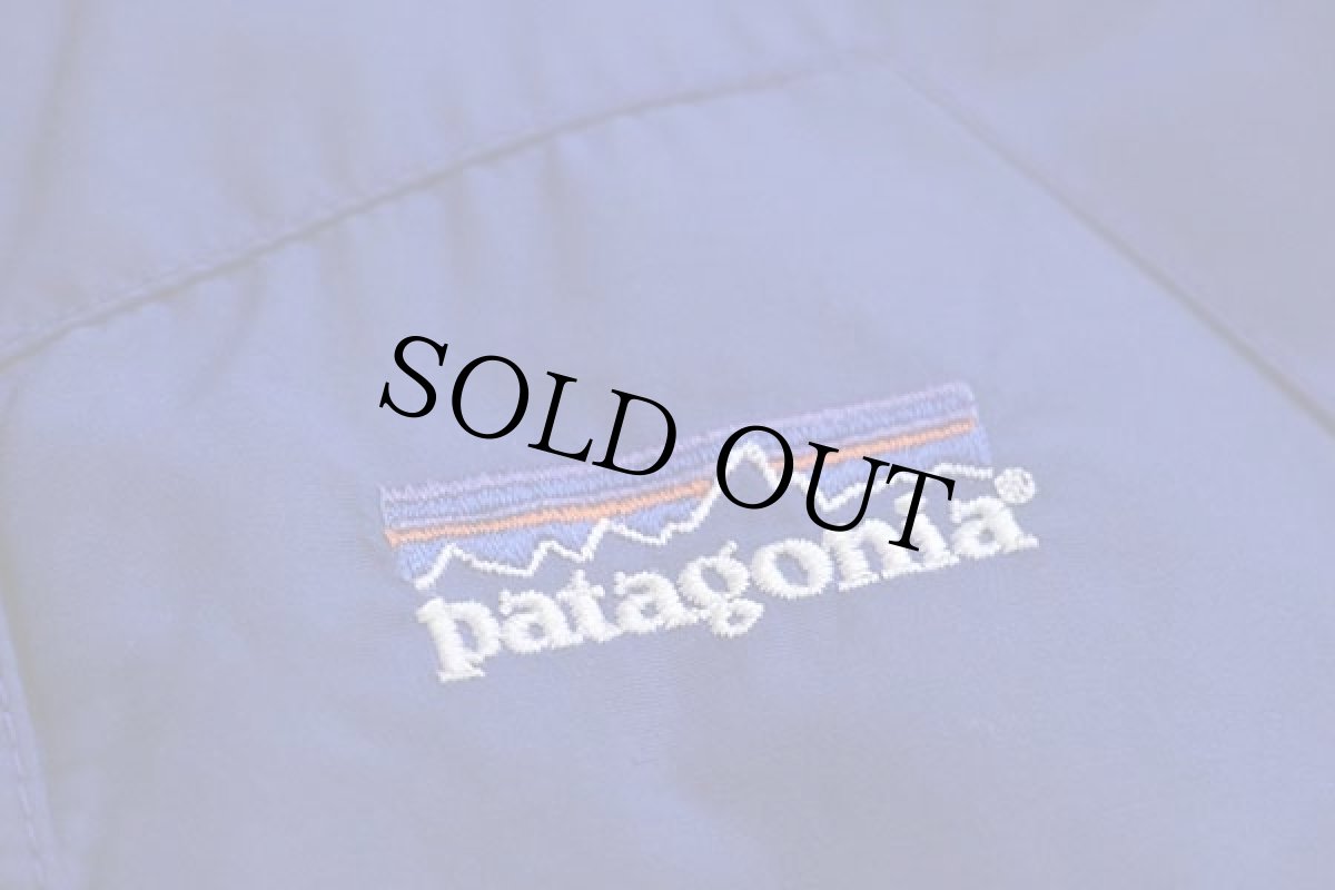 画像6: 00s patagoniaパタゴニア パイル フリースライナー ナイロン インファーノジャケット 青 M★刺繍ロゴ (6)