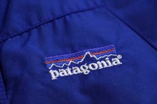 画像6: 00s patagoniaパタゴニア パイル フリースライナー ナイロン インファーノジャケット 青 M★刺繍ロゴ (6)