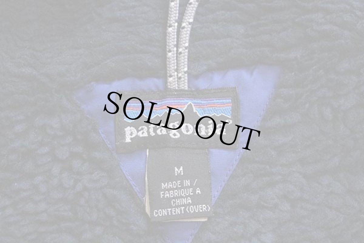 画像4: 00s patagoniaパタゴニア パイル フリースライナー ナイロン インファーノジャケット 青 M★刺繍ロゴ (4)