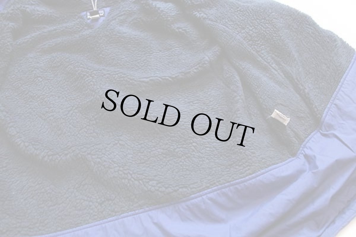 画像7: 00s patagoniaパタゴニア パイル フリースライナー ナイロン インファーノジャケット 青 M★刺繍ロゴ (7)