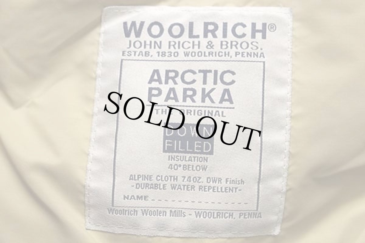 画像5: 00s USA製 WOOLRICH JOHN RICH&BROS. ウールリッチ コヨーテファー アークティックパーカー ダウンコート 紺 フェード M★B-9タイプ (5)