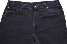 画像4: 00s USA製 Levi'sリーバイス 550 ブラック デニムパンツ w44 L32★127 (4)