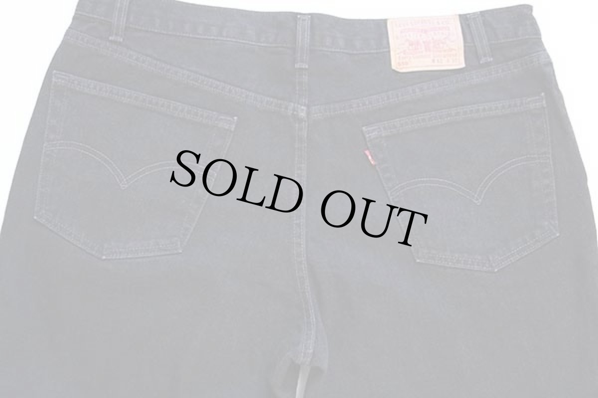 画像5: 00s USA製 Levi'sリーバイス 550 ブラック デニムパンツ w42 L30★126 (5)