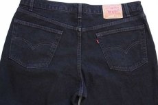 画像5: 00s USA製 Levi'sリーバイス 550 ブラック デニムパンツ w42 L30★126 (5)