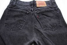 画像5: 90s カナダ製 Levi'sリーバイス 550 ブラック デニムパンツ w32 L34 (5)