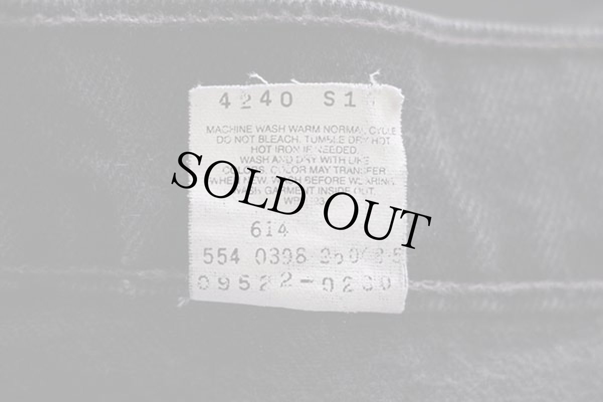 画像7: 90s USA製 Levi'sリーバイス 550 ブラック デニムパンツ 18W M (7)