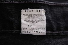 画像7: 90s USA製 Levi'sリーバイス 550 ブラック デニムパンツ 18W M (7)