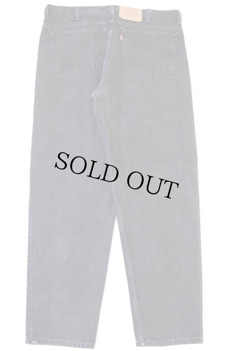 画像3: 90s カナダ製 Levi'sリーバイス 550 ブラック デニムパンツ w40 L32★125 ユーロ (3)