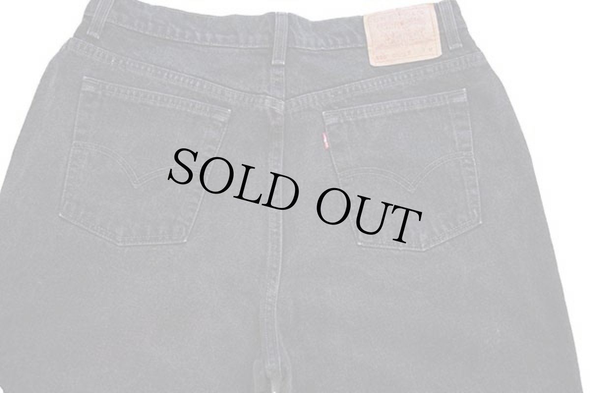 画像5: 90s USA製 Levi'sリーバイス 550 ブラック デニムパンツ 18W M (5)