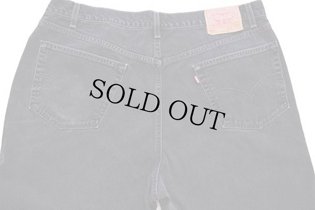 画像5: 00s USA製 Levi'sリーバイス 550 ブラック デニムパンツ w44 L32★127 (5)