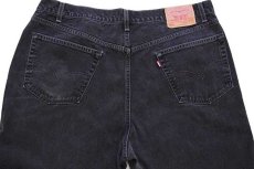 画像5: 00s USA製 Levi'sリーバイス 550 ブラック デニムパンツ w44 L32★127 (5)