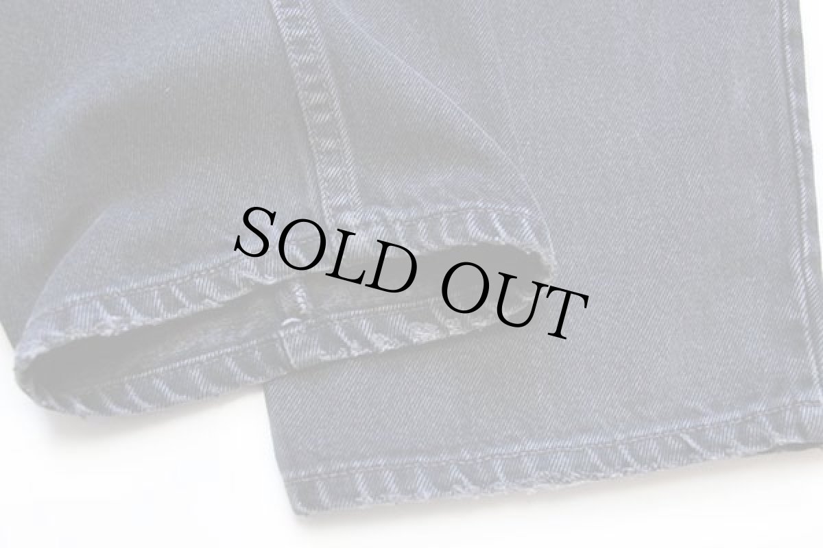 画像8: 90s USA製 Levi'sリーバイス 560 ブラック デニムパンツ w40 L30★25 (8)