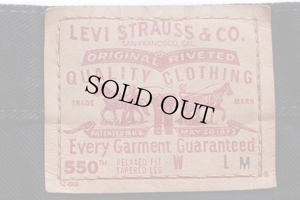 画像6: 90s USA製 Levi'sリーバイス 550 ブラック デニムパンツ w36★129 (6)