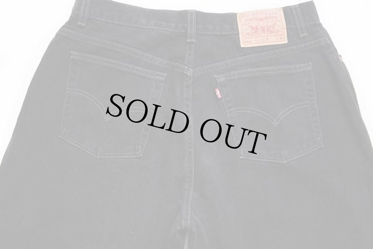 画像5: 90s USA製 Levi'sリーバイス 550 ブラック デニムパンツ w36★129 (5)