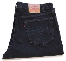 画像1: 00s USA製 Levi'sリーバイス 550 ブラック デニムパンツ w42 L30★126 (1)