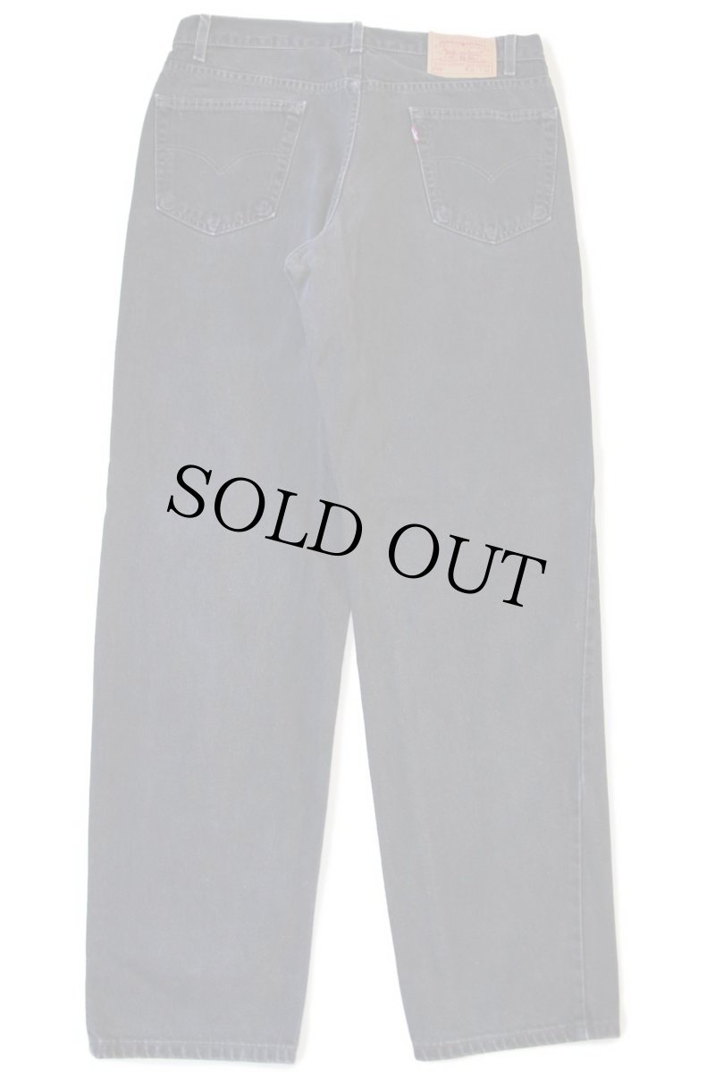 画像3: 90s メキシコ製 Levi'sリーバイス 550 ブラック デニムパンツ w36 L34★108 (3)