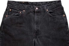 画像4: 90s USA製 Levi'sリーバイス 550 ブラック デニムパンツ w36 L32★122 (4)