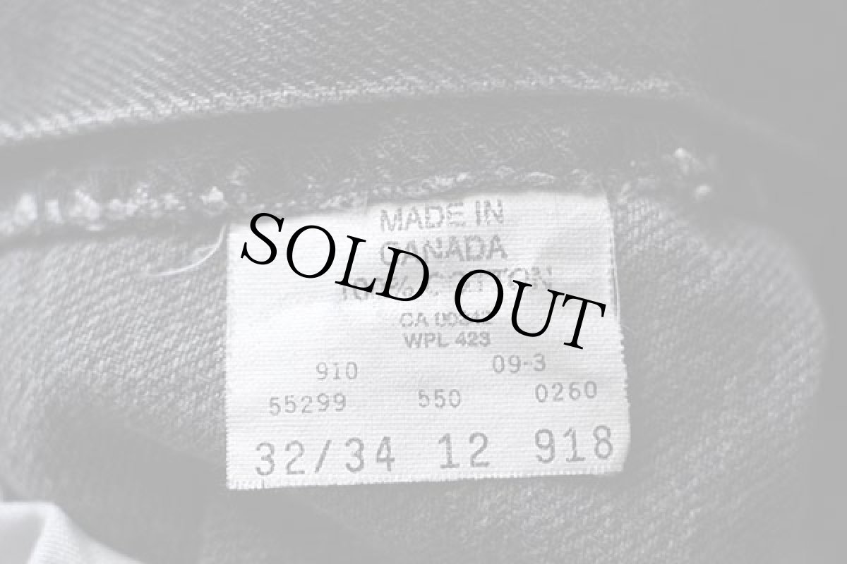 画像7: 90s カナダ製 Levi'sリーバイス 550 ブラック デニムパンツ w32 L34 (7)