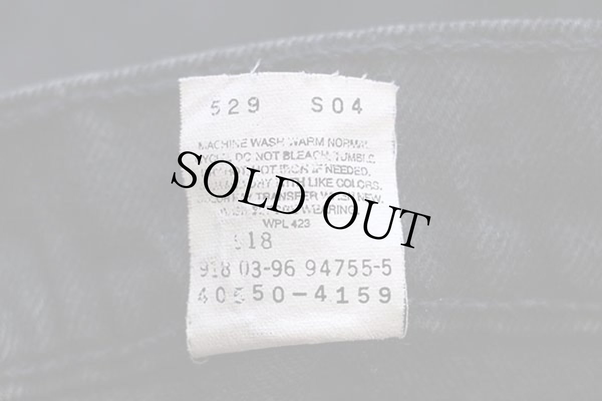 画像7: 90s Levi'sリーバイス 550 ブラック デニムパンツ w34 L32★123 (7)